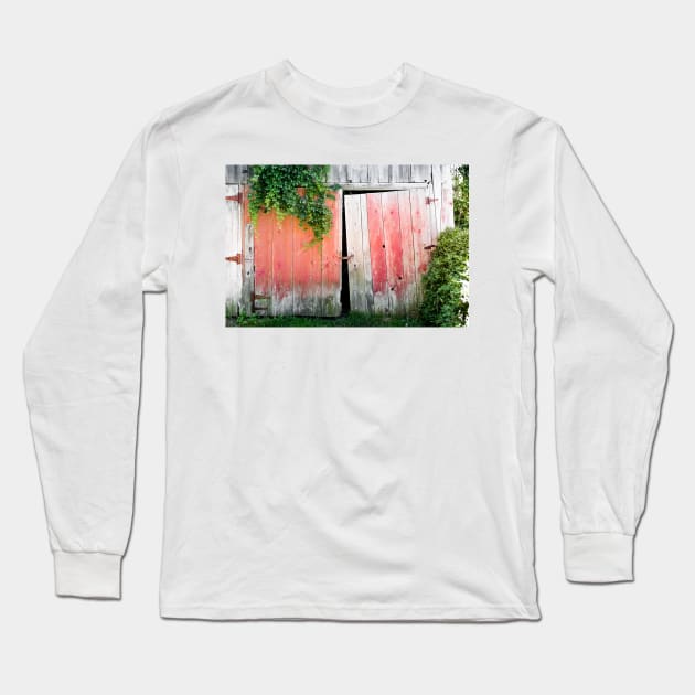 Weathered Barn Doors 1 Long Sleeve T-Shirt by Robert Alsop